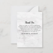 バジェット記念写真悔やみや弔慰葬式 ノートカード (裏面)