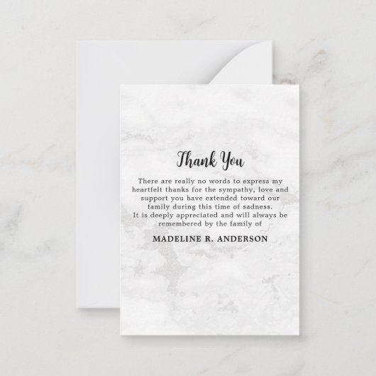 バジェット記念写真悔やみや弔慰葬式 ノートカード (裏面)