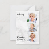 バジェット記念写真悔やみや弔慰葬式 ノートカード (正面)