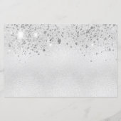 バジェット誕生日シルバーグリッターメタル日付を保存 (裏面)