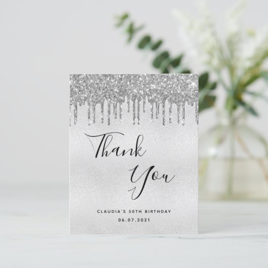 バジェット誕生日シルバーグリッター感謝していが乾く (スタンド正面)