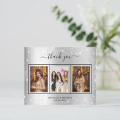 バジェット誕生日シルバーグリッター感謝してい写真 (スタンド正面)