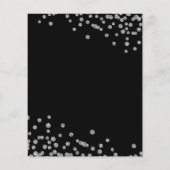 バジェット誕生日シルバーグリッター紙吹雪ブラック チラシ (裏面)