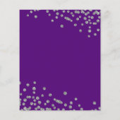 バジェット誕生日シルバーグリッター紙吹雪紫 チラシ (裏面)