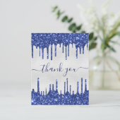 バジェット誕生日シルバーブルーグリッター感謝していユー (スタンド正面)