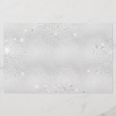 バジェット誕生日パーティー銀色の日付を保存 (裏面)