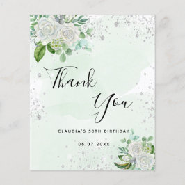 バジェット誕生日フローラシルバーグリーン感謝していリー