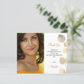 バジェット誕生日ユーカリの黄金サンキューカード (スタンド正面)