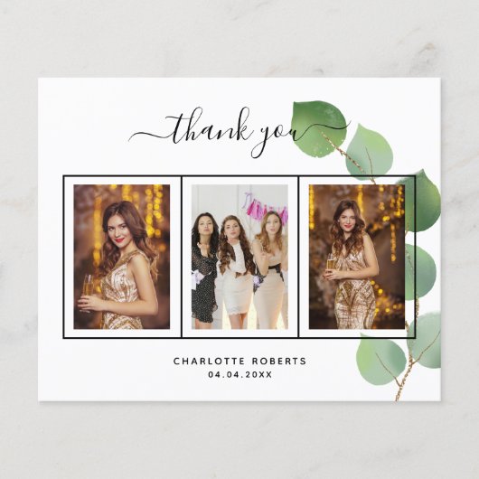 バジェット誕生日ユーカリ感謝してい写真 (正面)