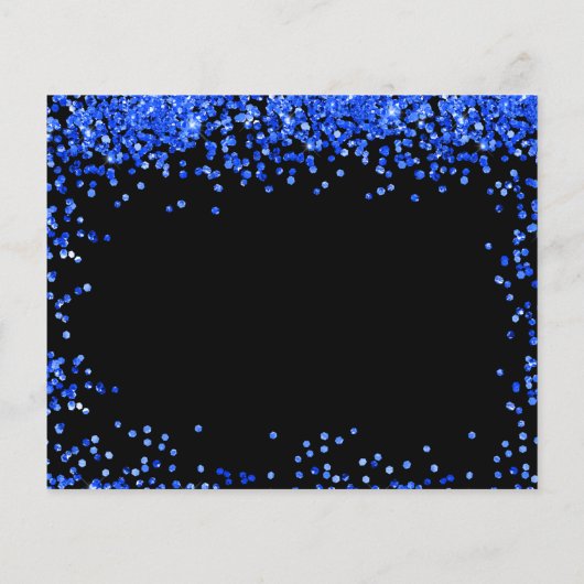 バジェット誕生日王室のブラックブルー日付を保存 (裏面)