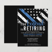 バジェット警察の退職シンブルーラインパーティー (正面/裏面)