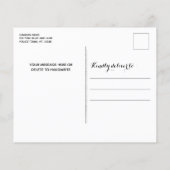 バジェット警察クリスマスシンブルーラインフラッグカード (裏面)