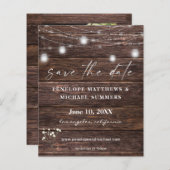 バジェット赤ちゃんの息素朴の写真デートを保存 (正面/裏面)