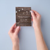 バジェット赤ちゃんの息素朴の写真デートを保存 チラシ (手)