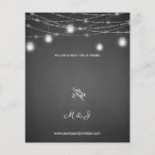 バジェット赤ちゃんの息、G Chalkboard、ストリングライト (裏面)