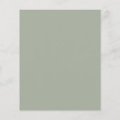 バジェット赤ちゃんシャワーのパンパモダンスグリーンエレガント チラシ (裏面)