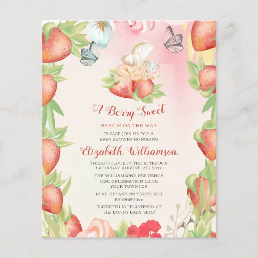 バジェット赤ちゃんシャワーベリースイートストロベリー (正面)