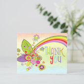 バジェット赤ちゃんシャワー虹のメッセージありがとう (スタンド正面)