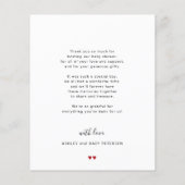 バジェット赤ちゃん感謝していシャワーあなたが写真 チラシ (裏面)