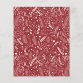 バジェット赤パターンのクリスマスの喜びの写真 (裏面)