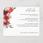 バジェット赤フローラ詳細 – 白 (正面)