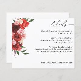 バジェット赤フローラ詳細 – 白