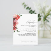 バジェット赤フローラ詳細 – 白VH2 (スタンド正面)