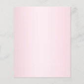 バジェット赤面ピンクグリッターバルーン子供の誕生日 チラシ (裏面)