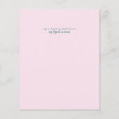 バジェット赤面ピンクマグノリアスセージ結婚ユーカリ (裏面)