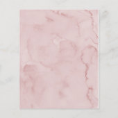 バジェット赤面ピンクヴィノウィーヴズブライダルシャワー チラシ (裏面)