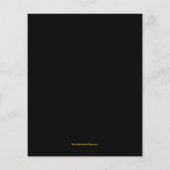 バジェット邪悪な魔女シルエットハロウィーン招待状 (裏面)