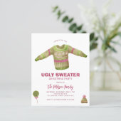 バジェット醜いセータークリスマスパーティの招待状 (スタンド正面)