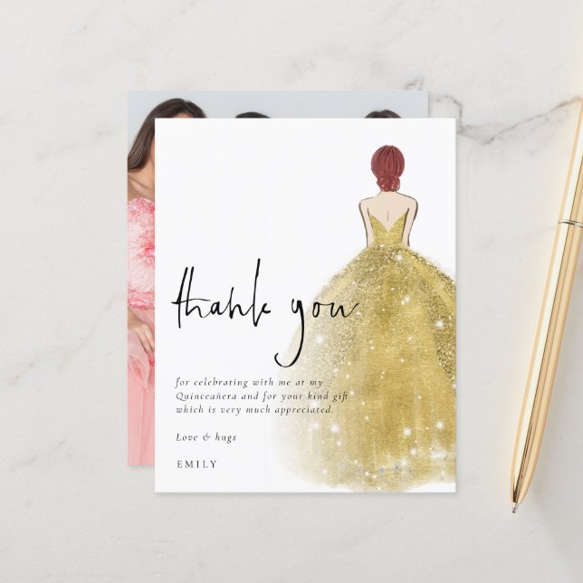 バジェット金ゴールドガウン写真オーバーンキンセアニラ感謝してい (正面/裏面インサイチュ)