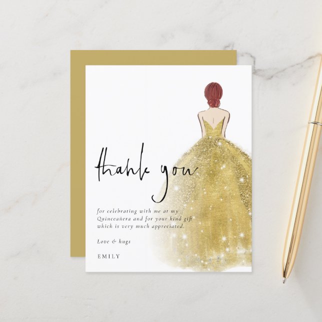 バジェット金ゴールドガウン女子オーバーンキンセアニラ感謝してい (正面/裏面インサイチュ)