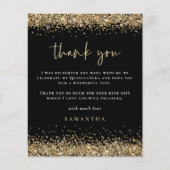 バジェット金ゴールドグリッターフォトキンセニアラ感謝していブラック (正面)