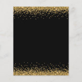 バジェット金ゴールドグリッターブラックバチェロレッテディスコ (裏面)