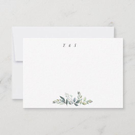 バジェット金ゴールドフレームフ素朴ライヤの結婚葉 出欠カード (裏面)