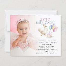 バジェット間抜けワンガチョウ写真オーバーレイ1st誕生日