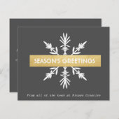 バジェット雪企業のクリスマスホリデーシーズン (正面/裏面)