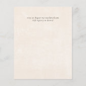 バジェット雪山冬湖の木 (裏面)