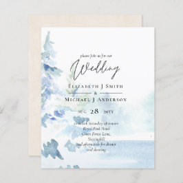 バジェット雪山冬湖の木