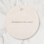 バジェット雪山冬湖の木 フェイバータグ (裏面)