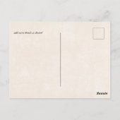 バジェット雪山冬湖の木 ポストカード (裏面)