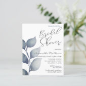 バジェット青い葉のブライダルシャワーの招待 (スタンド正面)
