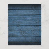 バジェット青素朴木の葉の結婚式の招待 (裏面)