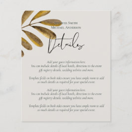 バジェット青銅リーフ結婚のエンクロージャ詳細