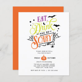 バジェット食べドリンクと怖いハロウィンBashパーティー