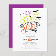 バジェット食べドリンクと怖いハロウィンBashパーティー