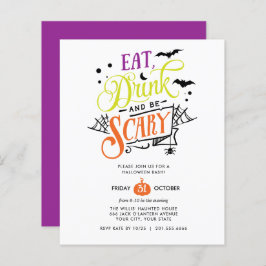 バジェット食べドリンクと怖いハロウィンBashパーティー