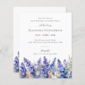 バジェット驚き18誕生日7月誕生花 (正面/裏面)